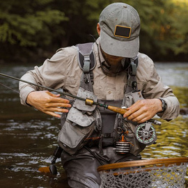 Smith Creek Rod Clip+ Blue with zinger