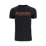 Simms Logo T-Shirt - Dark Gunmetal Heather