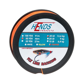 Hends Fly Line Backing Pomarańczowy Fluo 50yds 30lbs