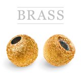 Brass Beads Sunny Metallic Orange