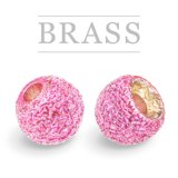 Brass Beads Sunny Metallic Pink