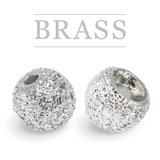 Brass Beads Sunny Silver
