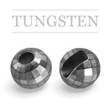 Slotted Tungsten Beads Reflex Black Nickle