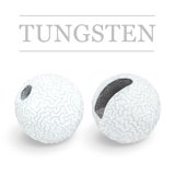 Slotted Tungsten Beads Sunny White