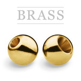 Brass Beads Gold New