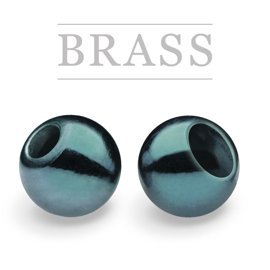 Brass Beads Metallic Steel