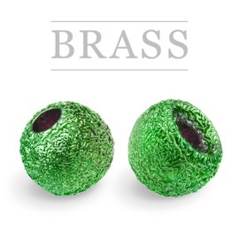 Brass Beads Sunny Metallic Green