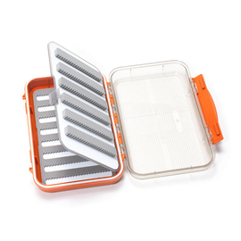 C&F Design Medium 8-Row Waterproof Fly Case with Two-Sided Flip Page BURNT ORANGE