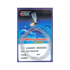 Hends Fly Leader Braided Tapered Grey
