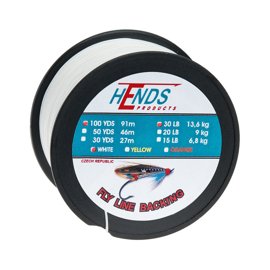 Hends Fly Line Backing Biały 100yds 20lbs