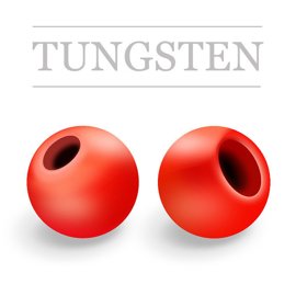 Regular Tungsten Beads Fluo Red