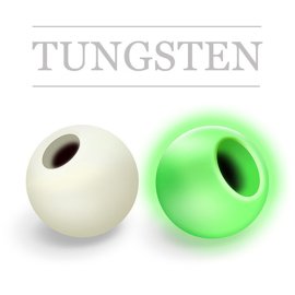Regular Tungsten Beads Glow White
