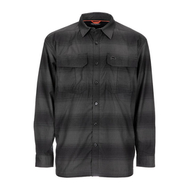 Simms Coldweather Shirt Slate Buffalo Blur Plaid