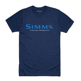 Simms Logo T-Shirt Dark Moon Heather