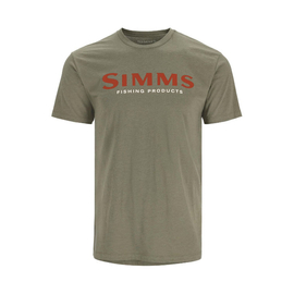 Simms Logo T-shirt Simms Orange/Military Heather