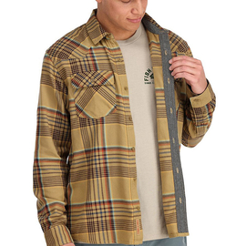 Simms Santee Flannel Camel/Navy/Clay Neo Plaid