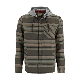 Simms Santee Flannel Hoody Hickory/Dolomite Blanket Stripe