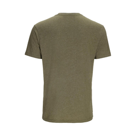 Simms Stacked Logo Bass T-Shirt Military Heather