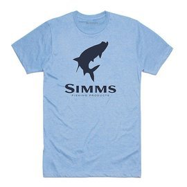 Simms Tarpon Logo T-Shirt Light Blue Heather
