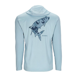 Simms Tech Hoody - Artist Series Steel Blue/Tarpon