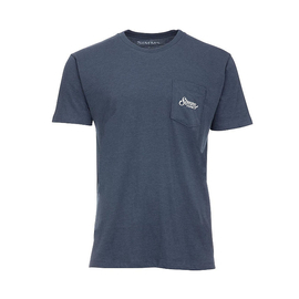 Simms Two Tone Pocket Tee Navy Heather