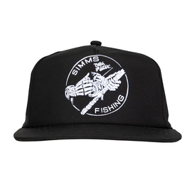 Simms Unstructured Flat Brim Cap Black