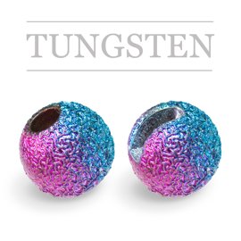 Slotted Tungsten Beads Sunny Metallic Rainbow