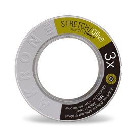 Tiemco Akron Stretch Tippet 0,20mm Olive