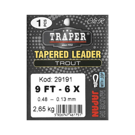 Traper Przypon Koniczny Trout - 2,74m