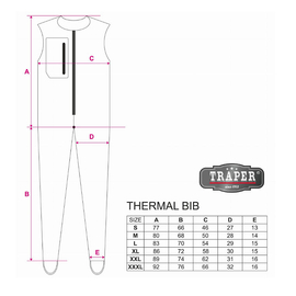 Traper Thermal Bib Black
