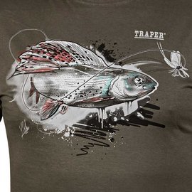 Traper t-shirt Art Grayling Dark Khaki