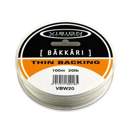 Vision Bakkari Thin Backing Chartreuse 150yds 30lbs 